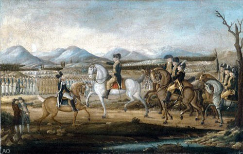 Frederick Kemmelmeyer Washington Reviewing the Western Army Wrapped Canvas