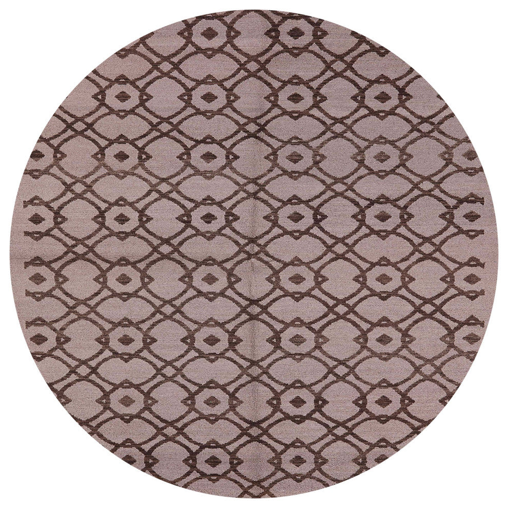Ahgly Company Indoor Round Mid-Century Modern Area Rugs, 5' Round