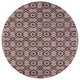 Ahgly Company Indoor Round Mid-Century Modern Area Rugs, 5' Round