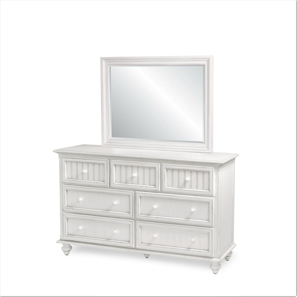 Monaco 7-Drawer Dresser, White