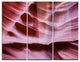"Upper Antelope Canyon Details" Photo Metal Wall Art, 3 Panels, 36"x28"