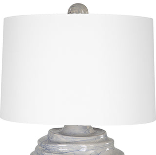 Uttermost Waves Blue and White Accent Lamp