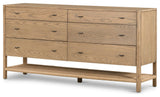 Zuma 6 Drawer Dresser, Dune Ash