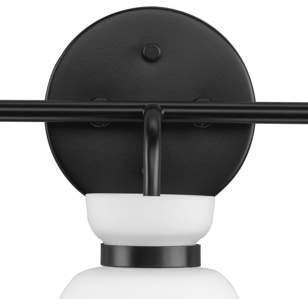 Lexie Collection Contemporary Vanity Light, Matte Black