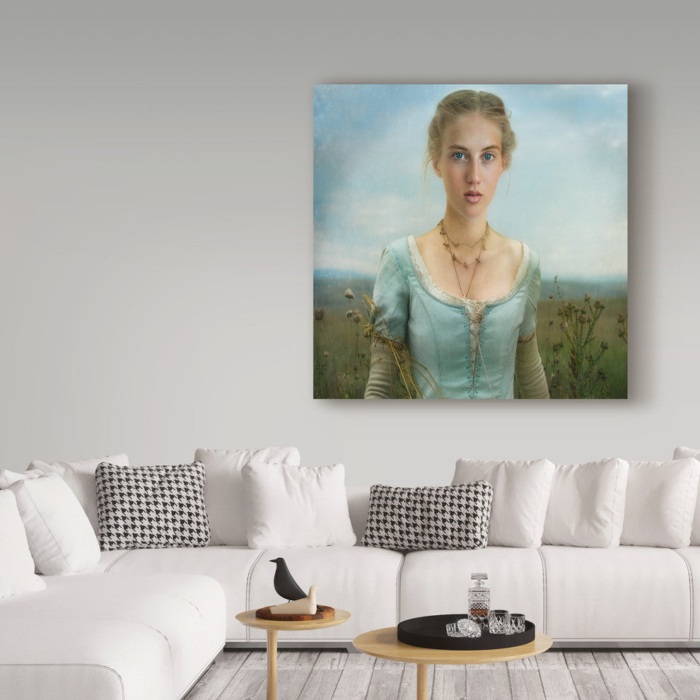 Svetlana Melik Nubarova 'Meadow Portrait' Canvas Art, 24"x24"