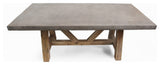 Outdoor Concrete & Wood Dining Table