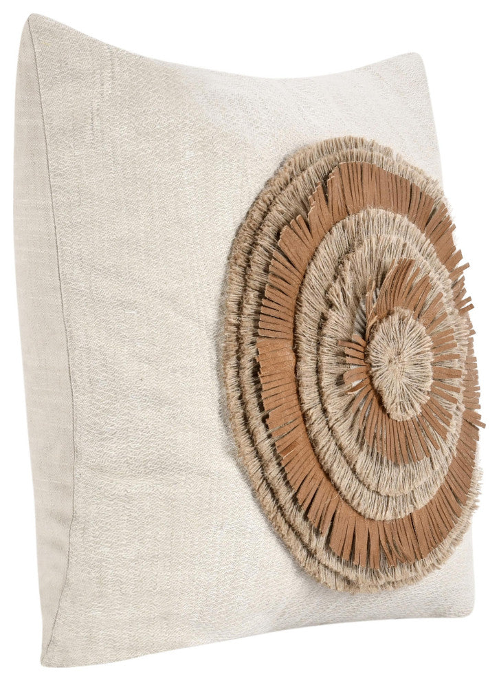 Pueblo 22" Cotton Fabric Throw Pillow by Kosas Home