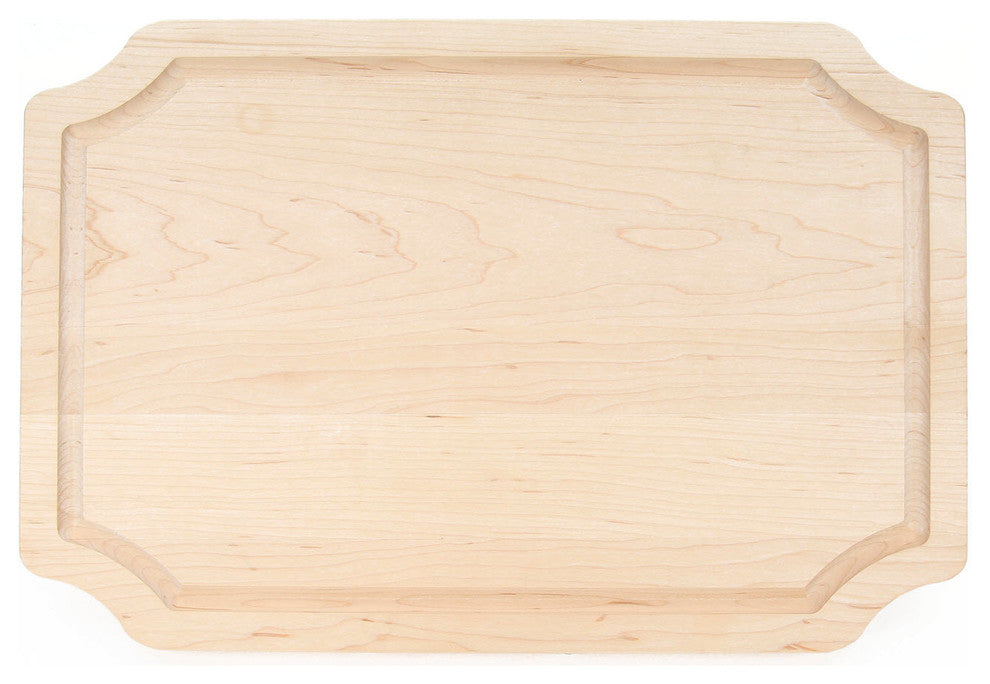 BigWood Boards Scalloped Cutting Board, Maple, Large