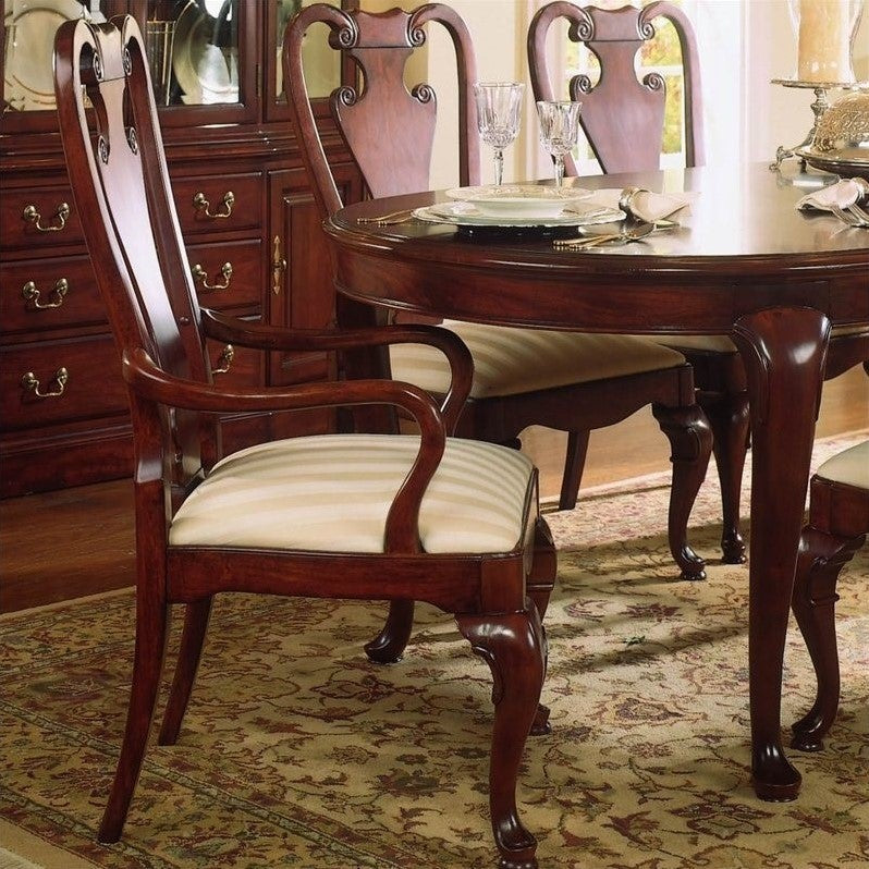 American Drew Cherry Grove Splat Back Arm Chair, Set of 2