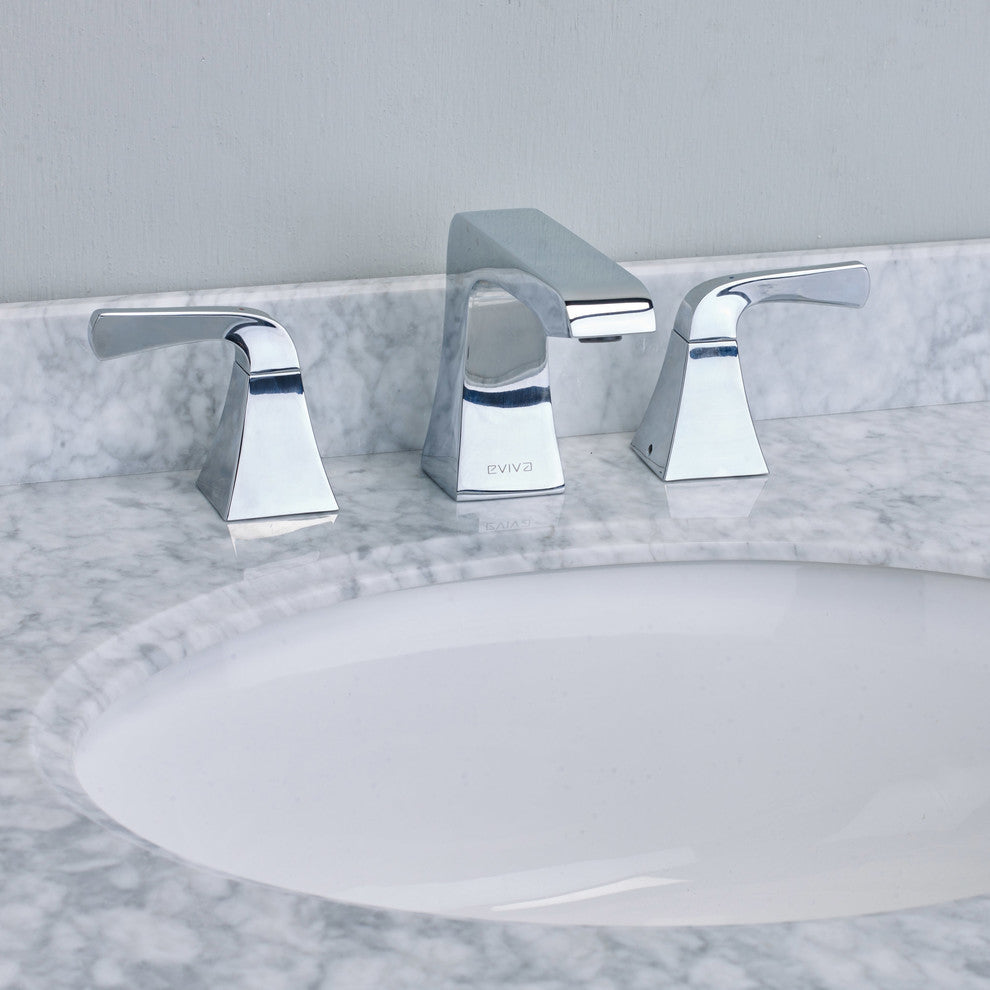 Eviva Butterfly Widespread, 2 Handles Bathroom Faucet, Chrome