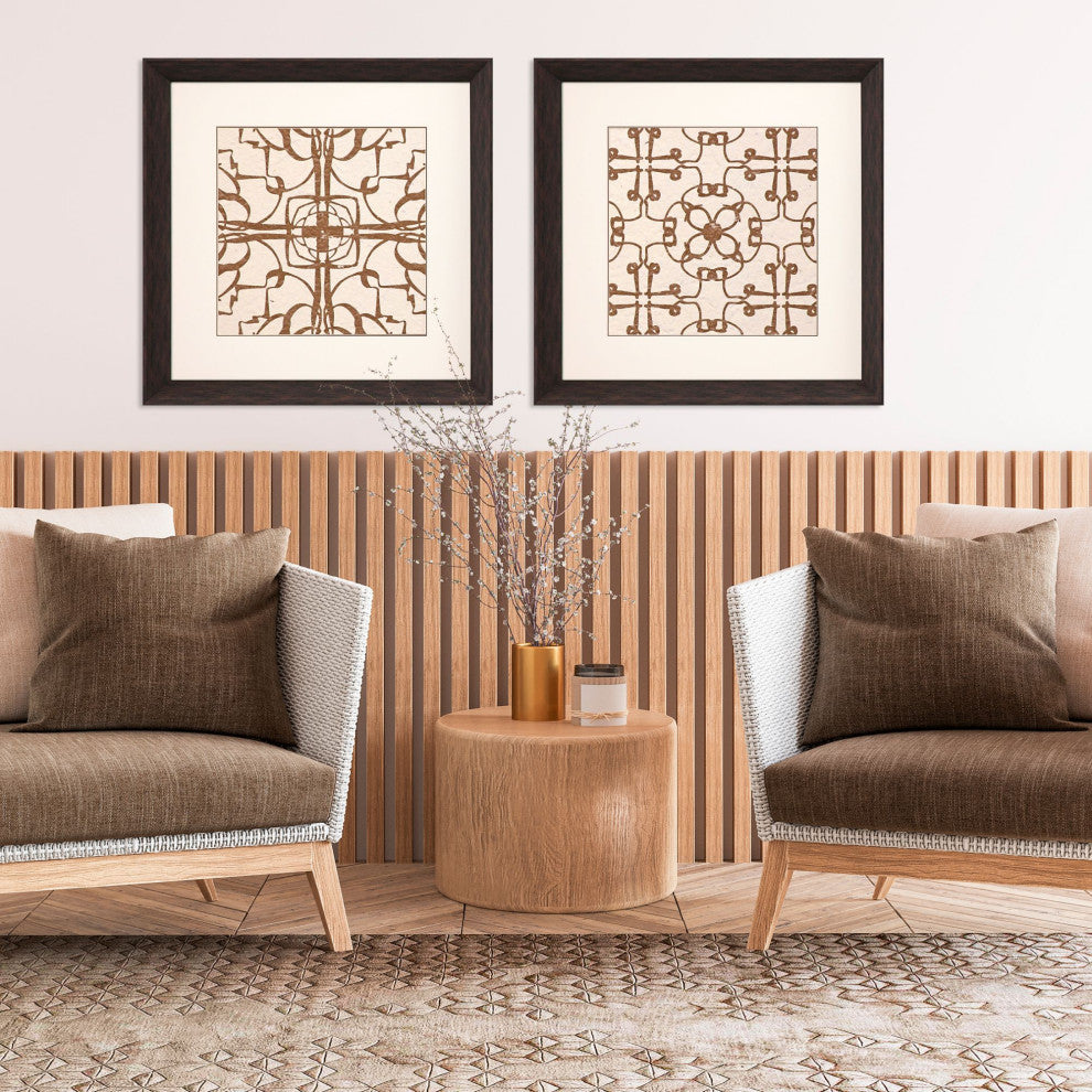 Motif on Cream II Artwork, 2-Piece Set