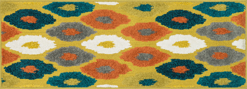 Loloi Terrace Collection Rug, Citron and Multi, 1'8"x5'