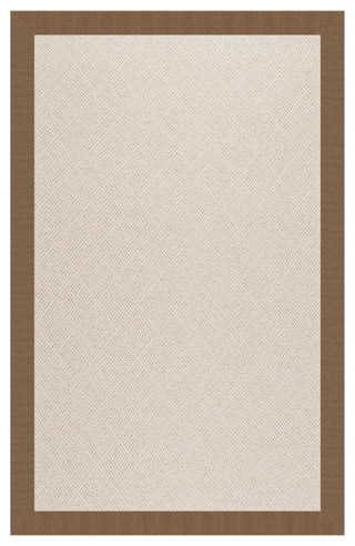 Zoe-White Wicker Machine Tufted Rectangle Rug, Cafe, 8'x8'