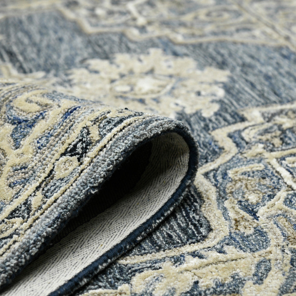 Vestige Nucia Area Rug, Blue, 9' x 13', Oriental