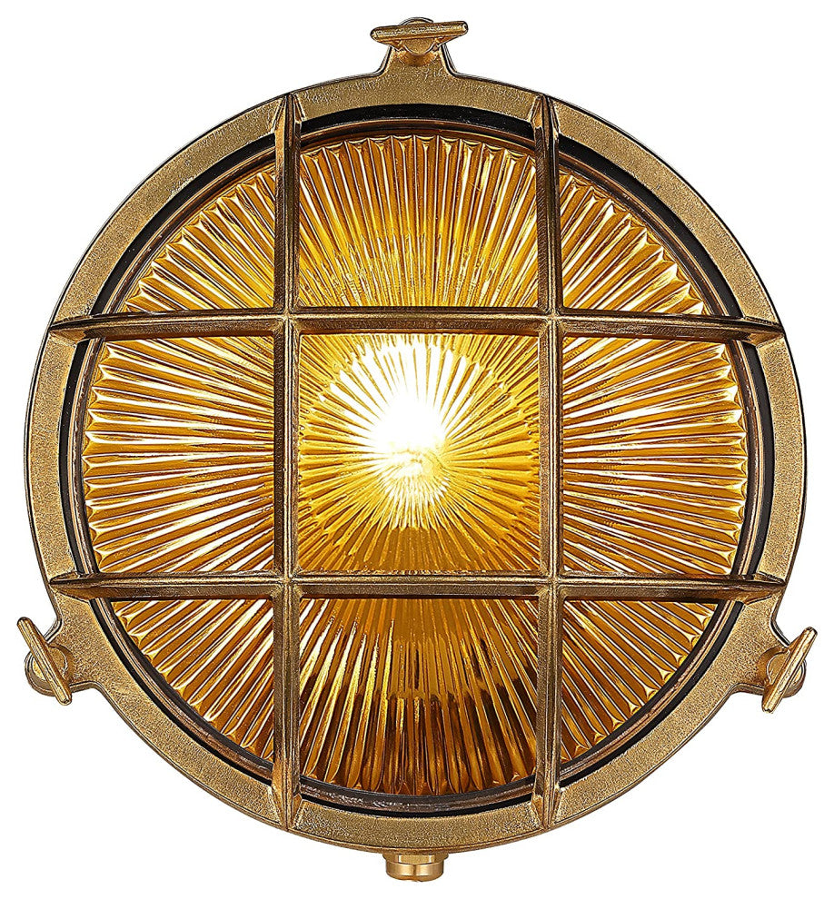 Round Vintage Industrial Wall Sconce Waterproof Wall Light Fixture
