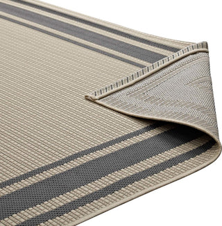 Rim Solid Border Borderline 8'x10' Indoor and Outdoor Area Rug