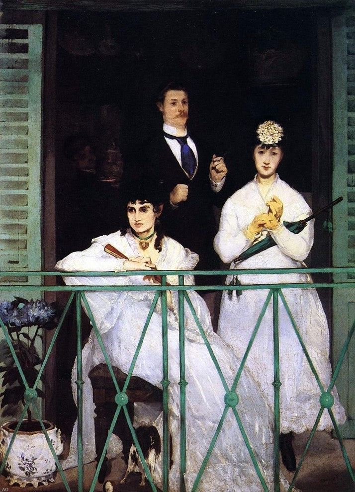 Edouard Manet The Balcony, 18"x27" Gallery Wrapped Canvas Print