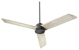 Trio Contemporary Ceiling Fan in Textured Black