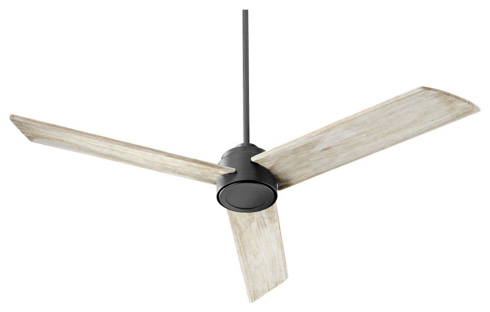 Trio Contemporary Ceiling Fan in Textured Black