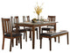 Lexicon Delmar 6 Piece Wood Dining Set in Espresso