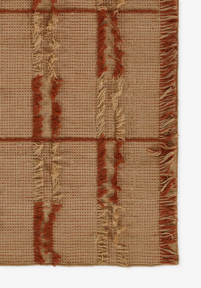 Momeni Serena Hand Woven Recycled PET Terra Cott Indoor Outdoor Rug 2'' X 3''