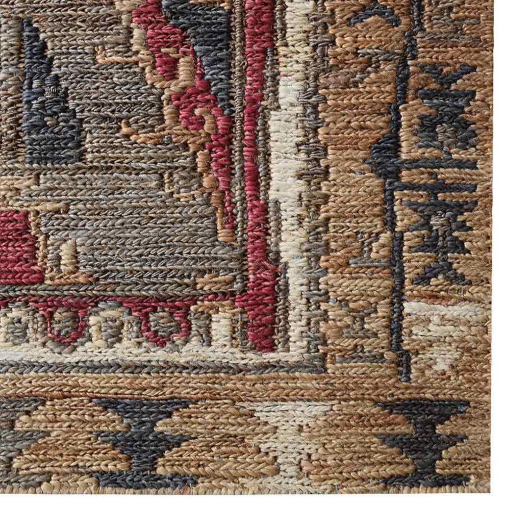 HAND KNOTTED SUMAK JUTE ECO-FRIENDLY SOLID AREA RUGS,Multicolor,Oriental,Outdoor, [Rectangle] 5'x8'