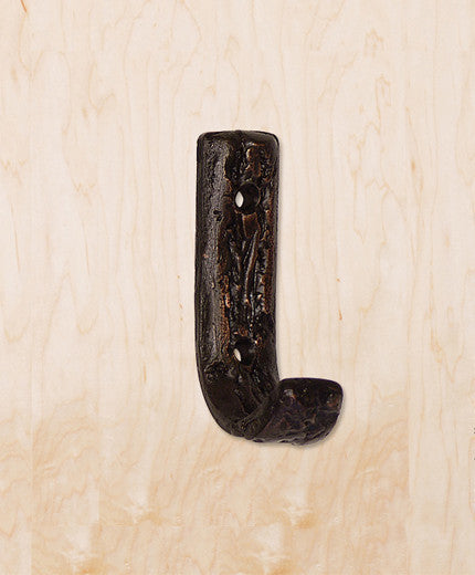 Driftwood Kitchen Hook, Vintage Pewter