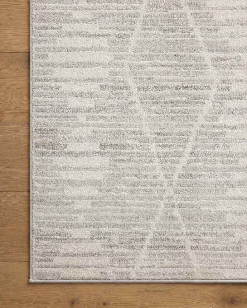Loloi II Kamala Ivory / Silver 6'-7" x 9'-6" Area Rug