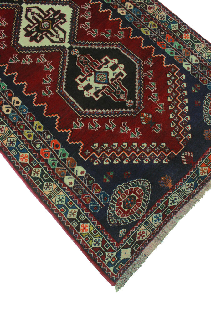 Fine Vintage Distressed Mehrangi Red Rug