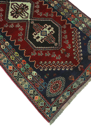 Fine Vintage Distressed Mehrangi Red Rug