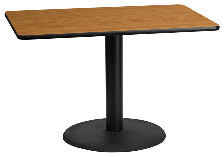 30"x45" Natural Laminate Table Top With Table Height Base