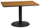 30"x45" Natural Laminate Table Top With Table Height Base