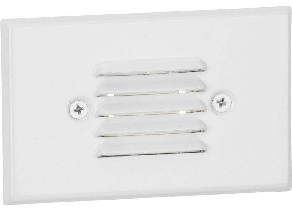 LED Indoor/Outdoor Satin White Integrated LED Wall or Step Light