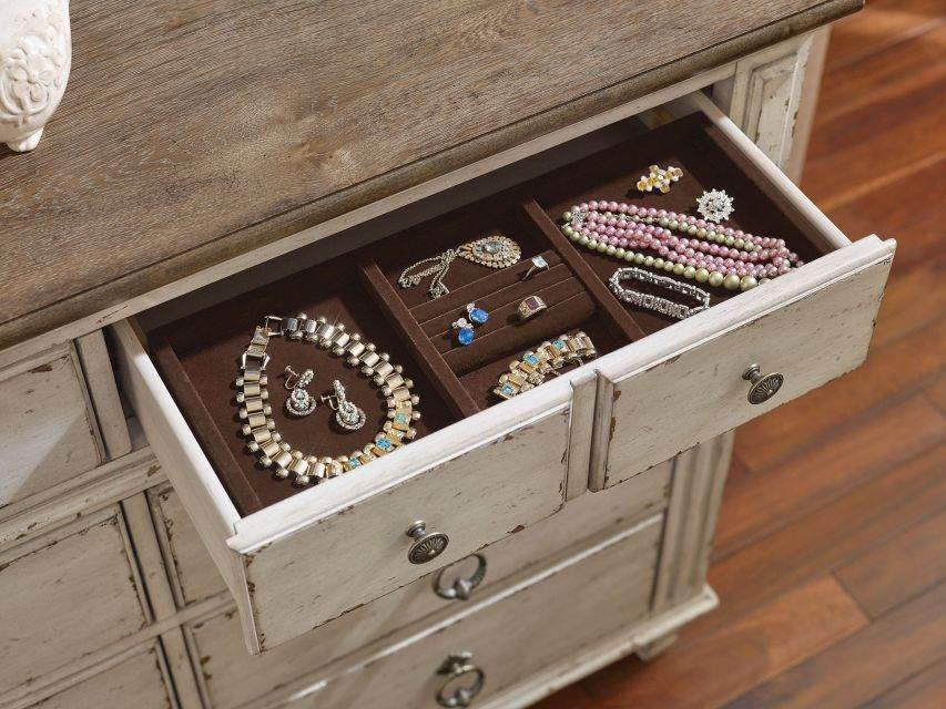 American Drew Southbury 8 Drawer Bureau, Fossil and Parchment 513-131