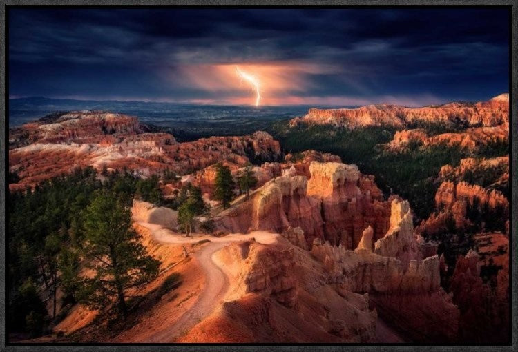 "Lightning Over Bryce Canyon"  by Stefan Mitterwallner, 23x16"