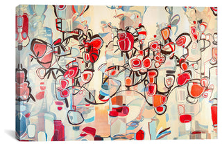 "Ruby Blossoms" by Rebecca Moy, 26"x40"