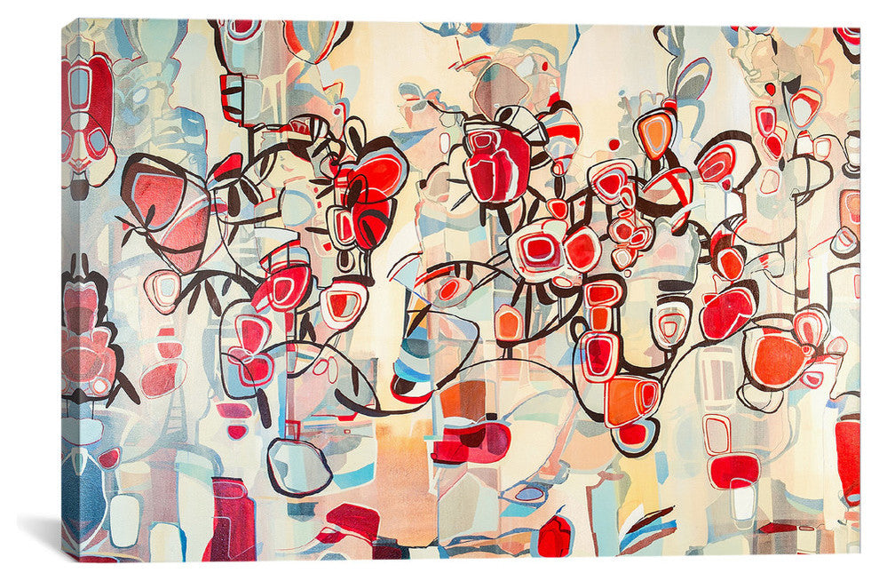 "Ruby Blossoms" by Rebecca Moy, 26"x40"