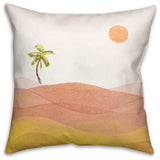 Watercolor Desert 18x18 Spun Poly Pillow