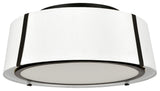 Crystorama FUL-905-BK, 3-Light Ceiling Mount, Black