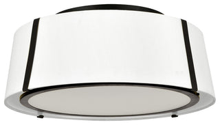 Crystorama FUL-905-BK, 3-Light Ceiling Mount, Black