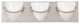 Eurofase Forma 3-Light Bathroom Vanity Light, Brushed Nickel