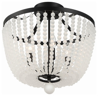 Crystorama Lighting Group 604_CEILING Rylee 4 Light 17"W - Matte Black with