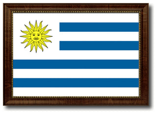 Uruguay Country Flag Canvas Print, 21"x30"