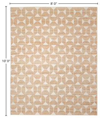 Elle Handmade Area Rug Ivory, 8' 0" X 10' 0"