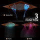 LED Musical Shower System, Hand Shower, Brushed Gold A - Remote Control Light