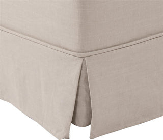 Versatile Shabby Chic Linen Ottoman