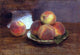 Henri Fantin-Latour Bowl of Peaches, 18"x27" Gallery Wrapped Canvas Print