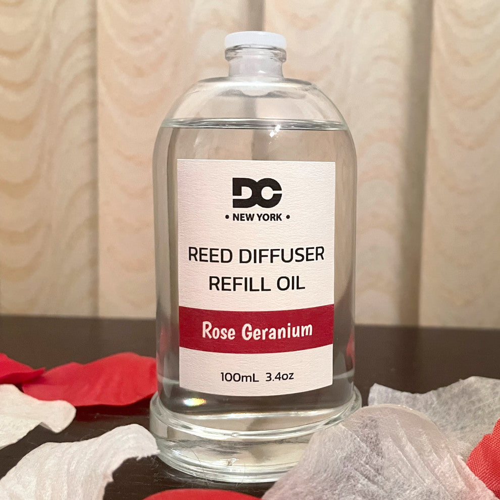 Rose Geranium Reed Diffuser Refill Oil 3.4oz/100mL