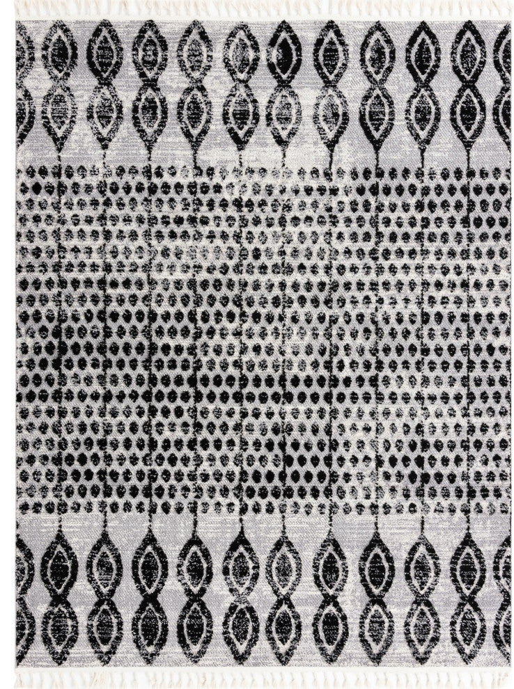 Unique Loom Cherokee Asheville Area Rug, Black, 7' 10 X 10' 0 Rectangular