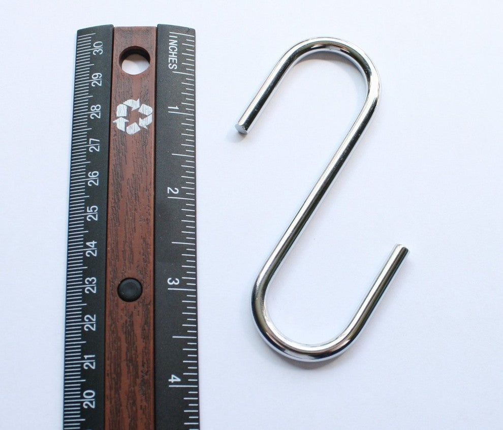 Cooks Standard Large 4" (10-cm) S-Type Pot Racks Hooks, Set of 6